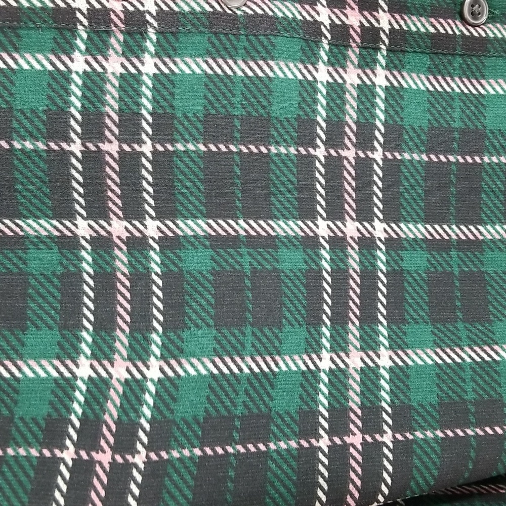{Ann Taylor} Plaid Sheer Sleeve Shirt Size Small - Picture 13 of 16